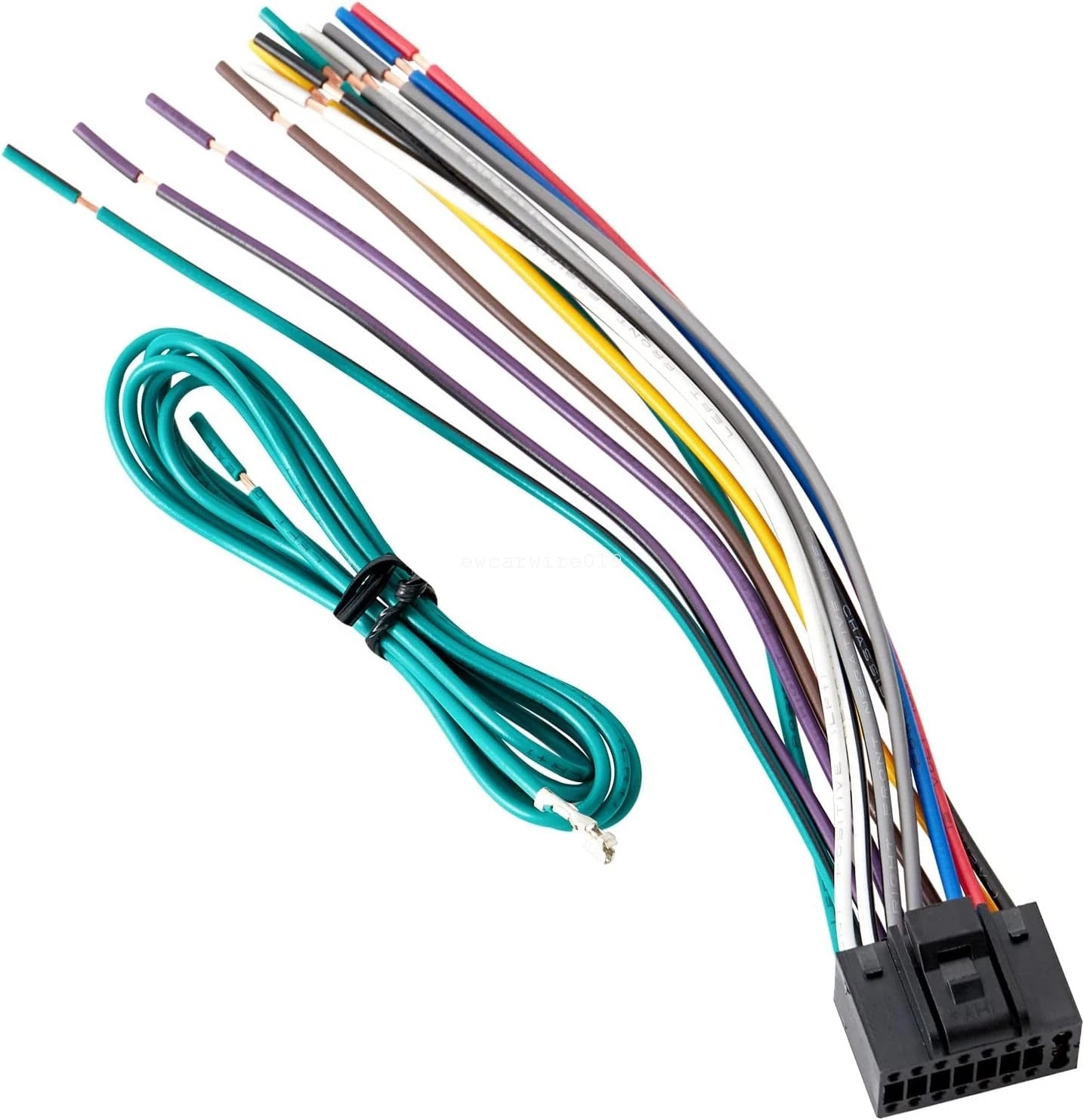 16 Pin Radio Stereo CD Player Plug Wire Harness for Kenwood KDC-7080