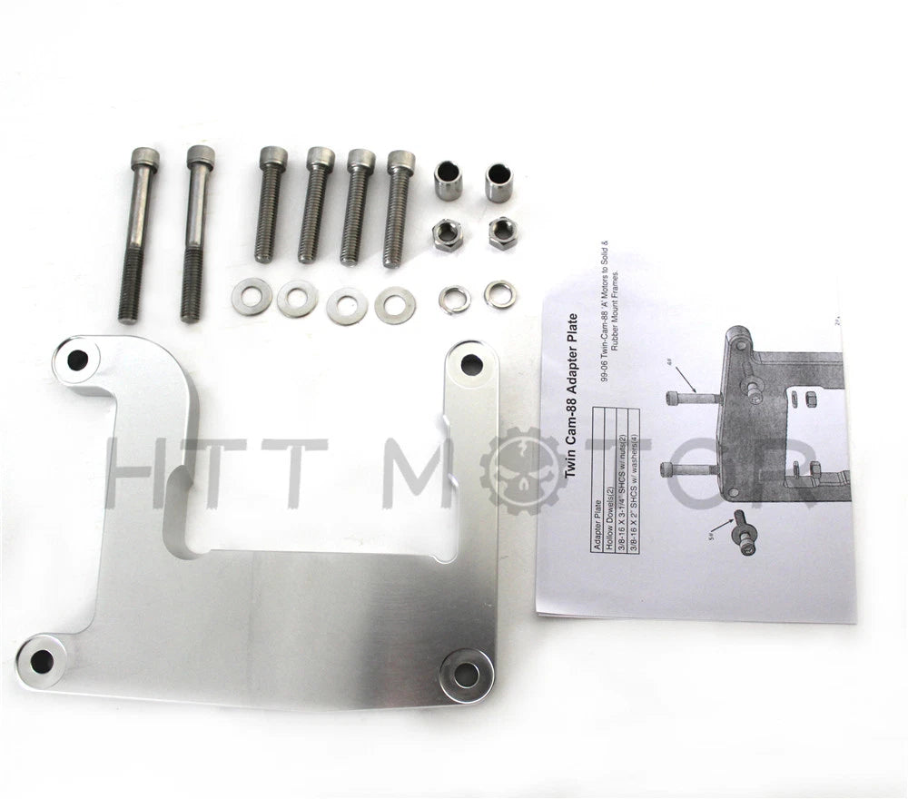 Rear Motor Adapter Plate Mount for Harley Evolution Twin Cam (Twin-Cam 88A)