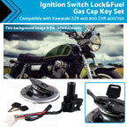 Ignition Switch Lock Fuel Gas Cap Key Set for Kawasaki ZZR 400 600 ZXR (1990–2008)