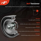 3X Serpentine Belt Drive Component Kit for Chevy Traverse (2009-2012)