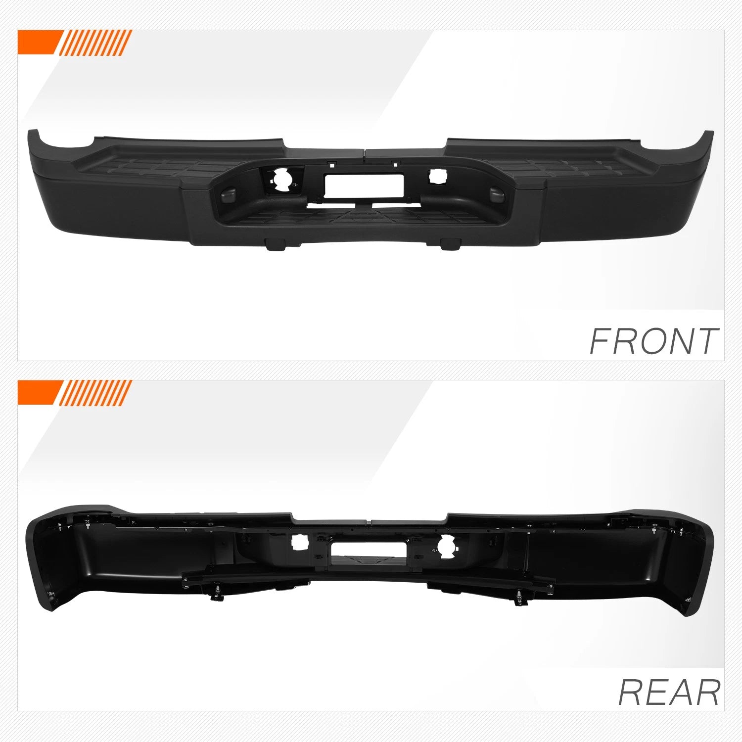 Rear Step Bumper + License Lights for Silverado Sierra 2500/3500HD (2007–2010)