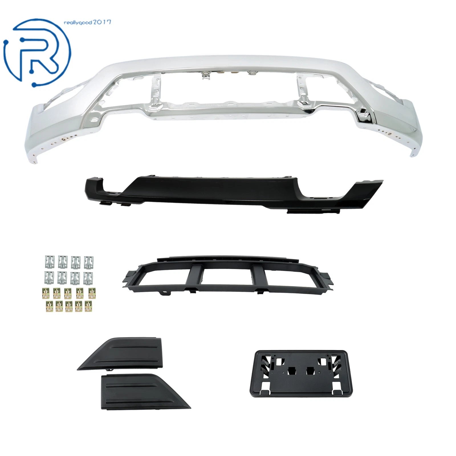 6-Piece Front Bumper Face Bar Kit for Ford F-150 (2021-2023)