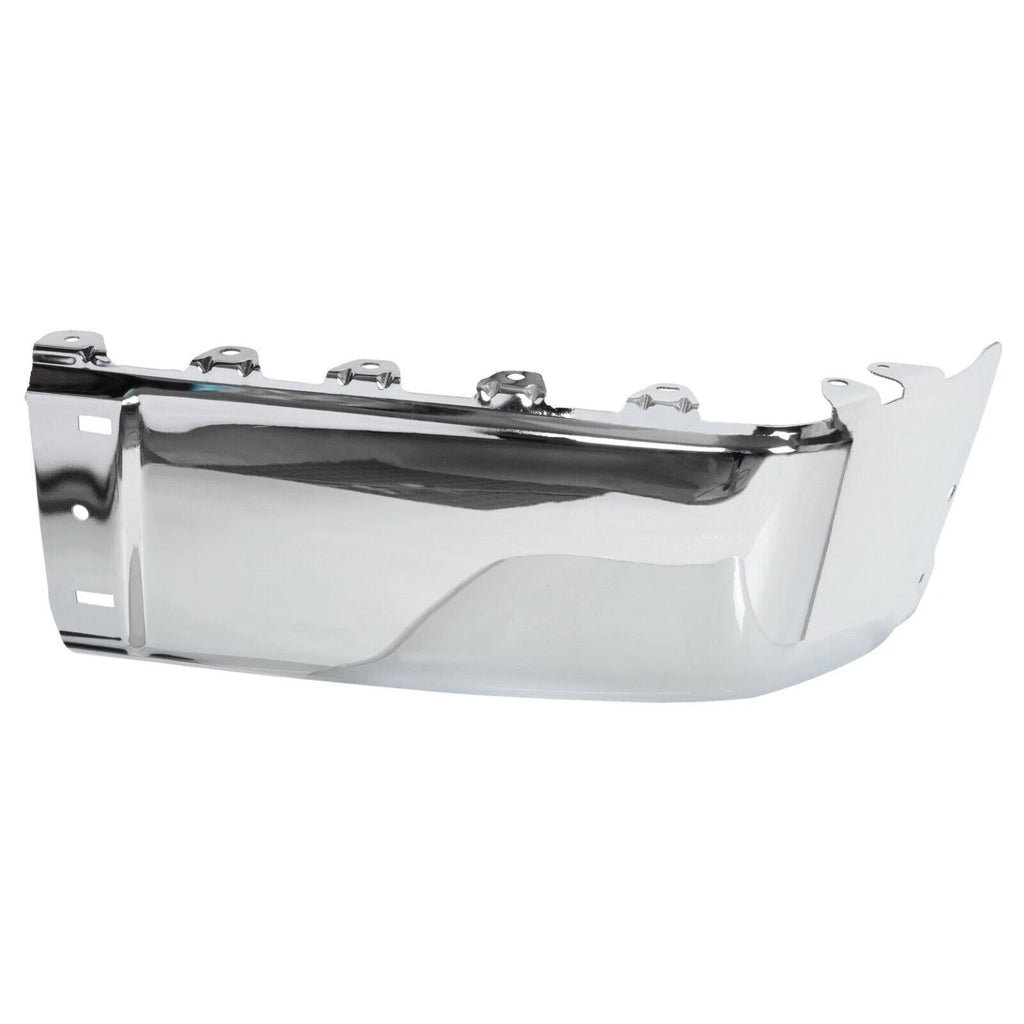 Set of 2 Chrome Rear Bumper End Caps for Silverado Sierra 1500 2500HD 3500HD (2007–2013)