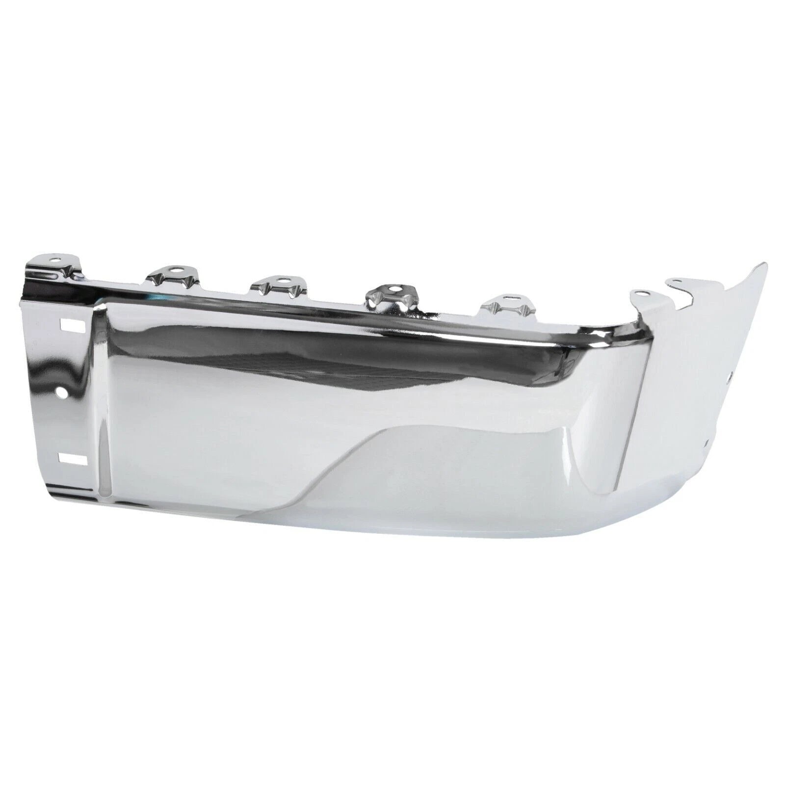 Set of 2 Chrome Rear Bumper End Caps for Silverado Sierra 1500 2500HD 3500HD (2007–2013)