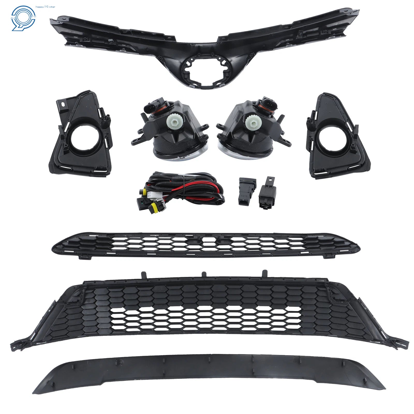 Grille and Fog Lights Kit for RAV4 SE (2016-2018)