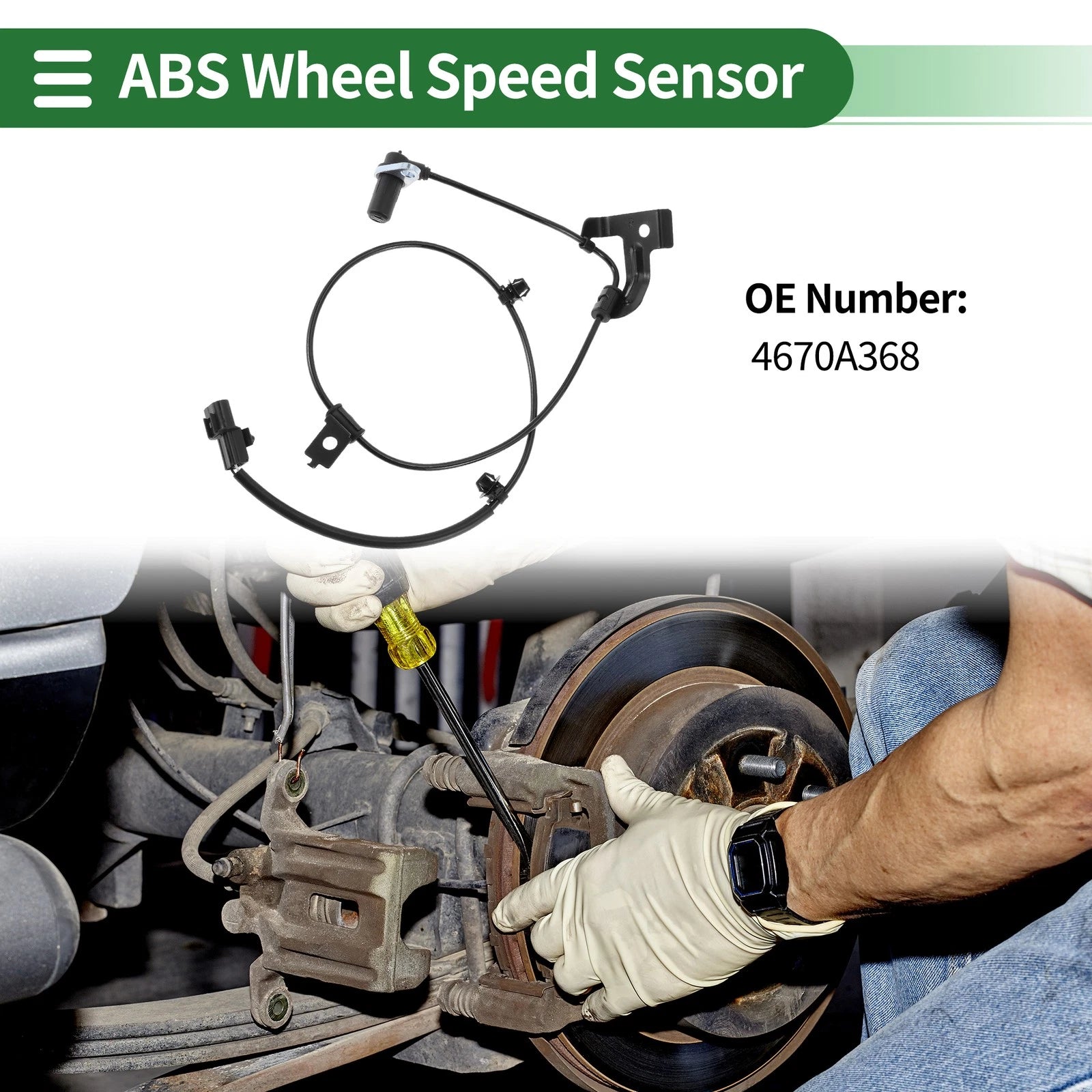 ABS Wheel Speed Sensor No. 4670A368 for Mitsubishi Endeavor (2004–2011)