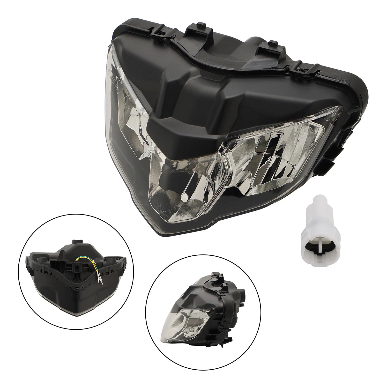 Front Headlight Grille LED Protector Smoke for Yamaha Y15ZR V2 (2019–2021)