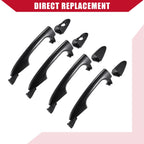 Set of 2 Door Handles for Hyundai Accent (2012–2017) 82651-1R000/82661-1R000