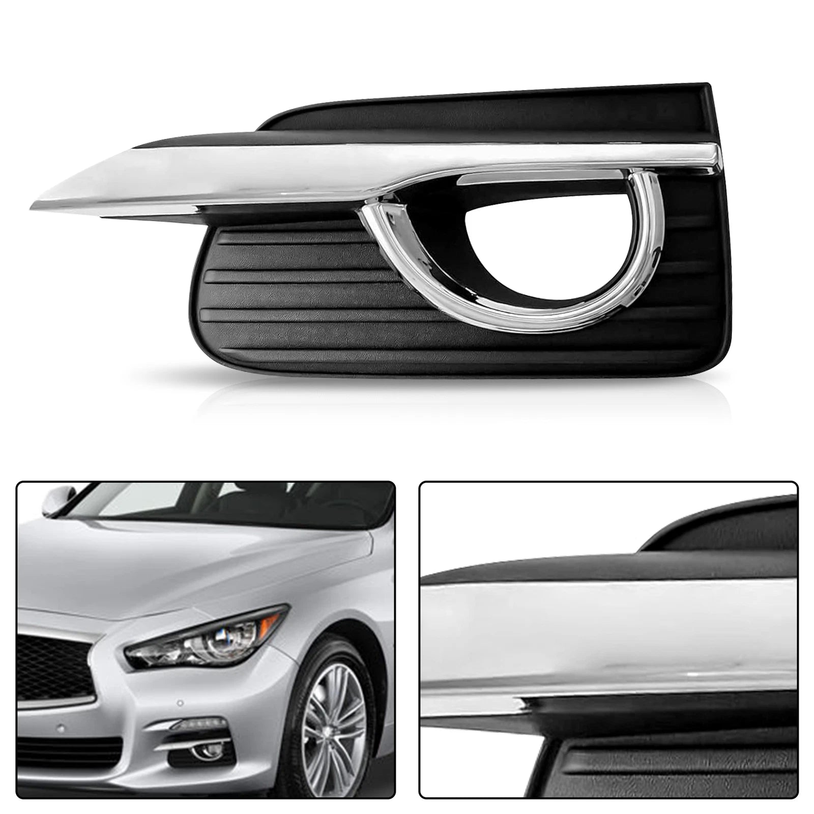 Fog Light Cover Grill Trim for Infiniti Q50 (2014-2017)