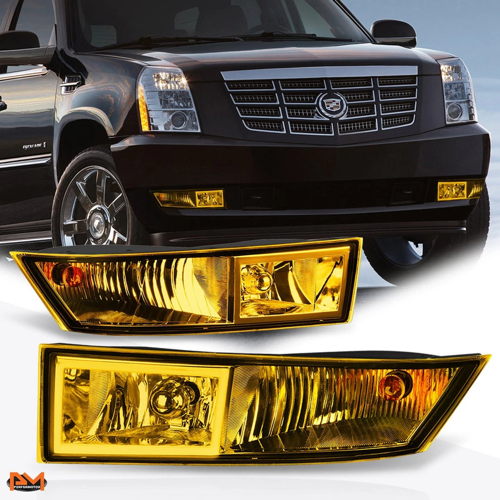 Fog Light Lamp Set with Bezel & Bulb for Cadillac Escalade ESV/EXT (2007–2014)