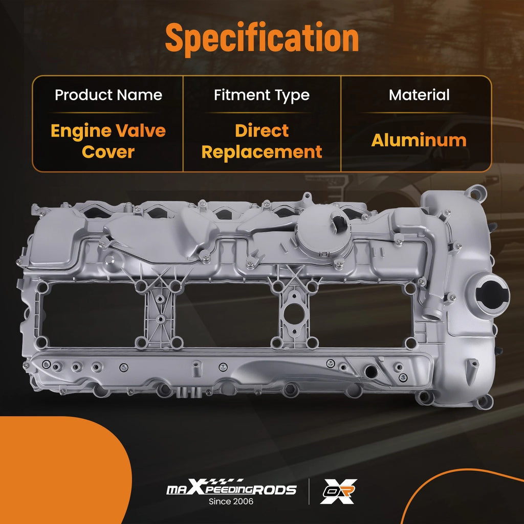 Valve Cover with Gasket Kit for BMW X3 X5 335i 535i (2007–2016)