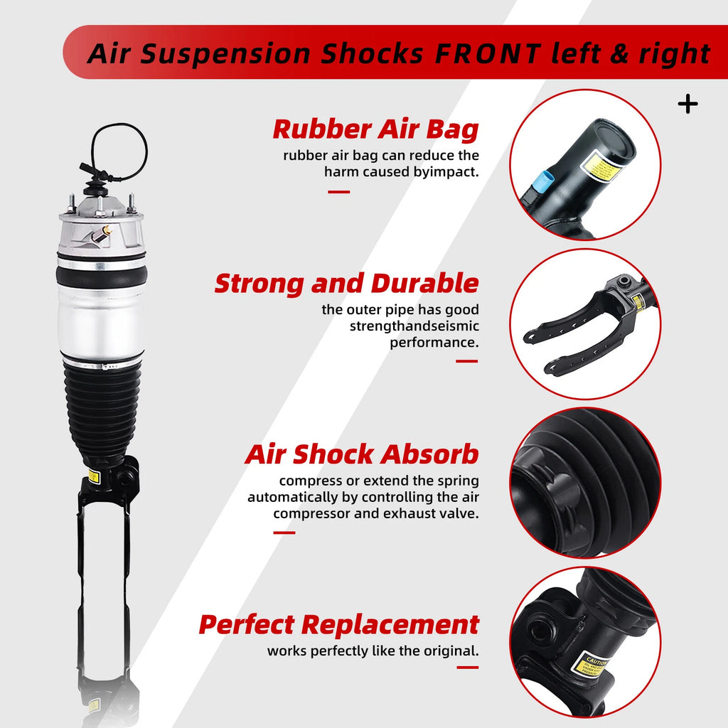 Air Suspension Strut Shock Front Left for Porsche Cayenne (2011-2018)