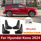 4x Front/Rear Mud Flaps & Splash Guards for Hyundai Kona (2024–2024)