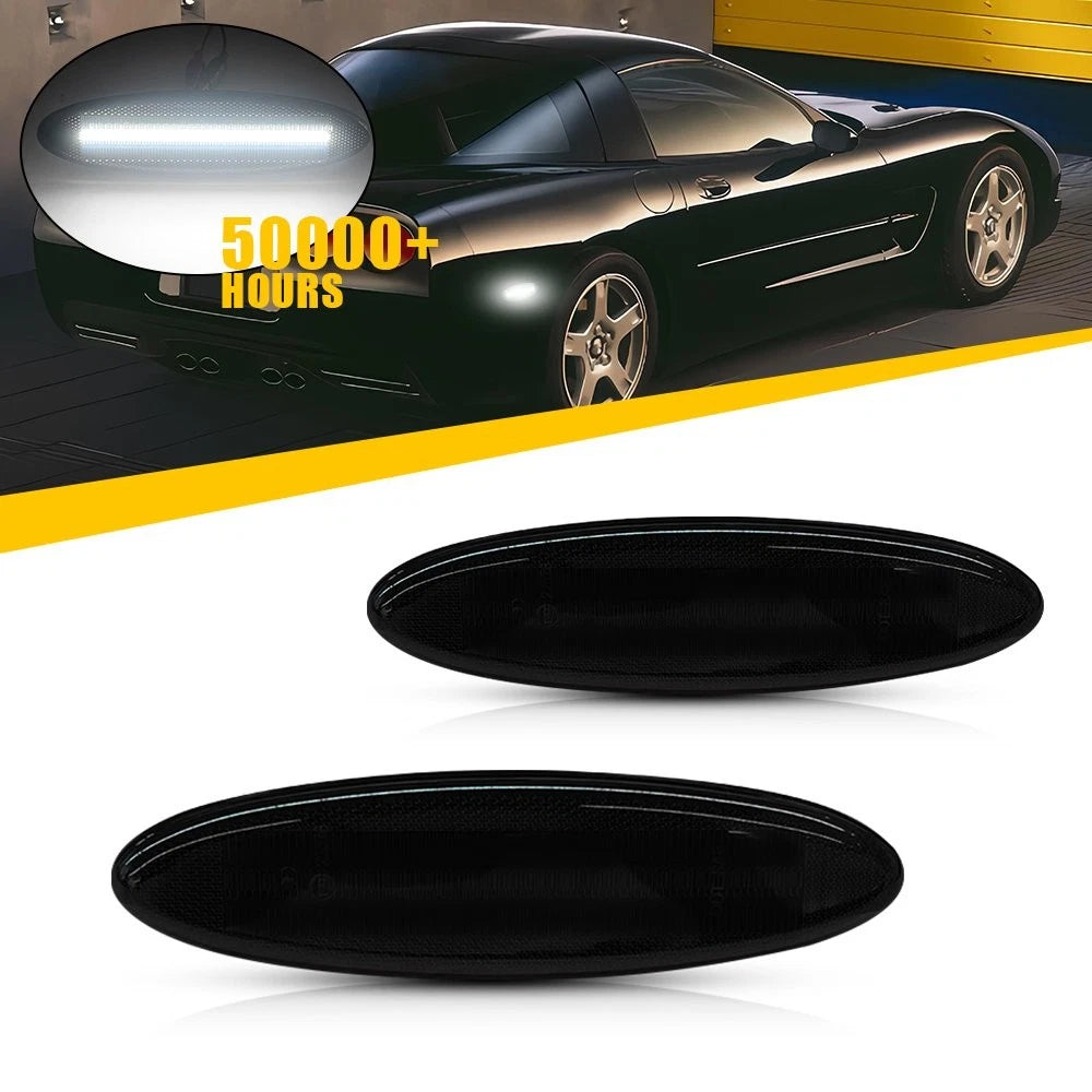 Smoke Rear Signal Parking Side Marker Lamp Light for Chevy Corvette C5 (1997–2004)