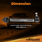 Adjustable Tie Rod Kit for Chevy GMC Sierra 2500HD 3500HD (2001-2010)