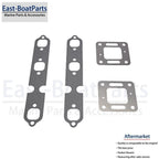 Exhaust Manifold Kit with Elbow Gasket for Mercruiser 4.3L V6 (8M0215011, 27-863724)