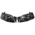 LH+RH Black Headlights for Ford Falcon BF Series 2 Futura XT (2005-2008)