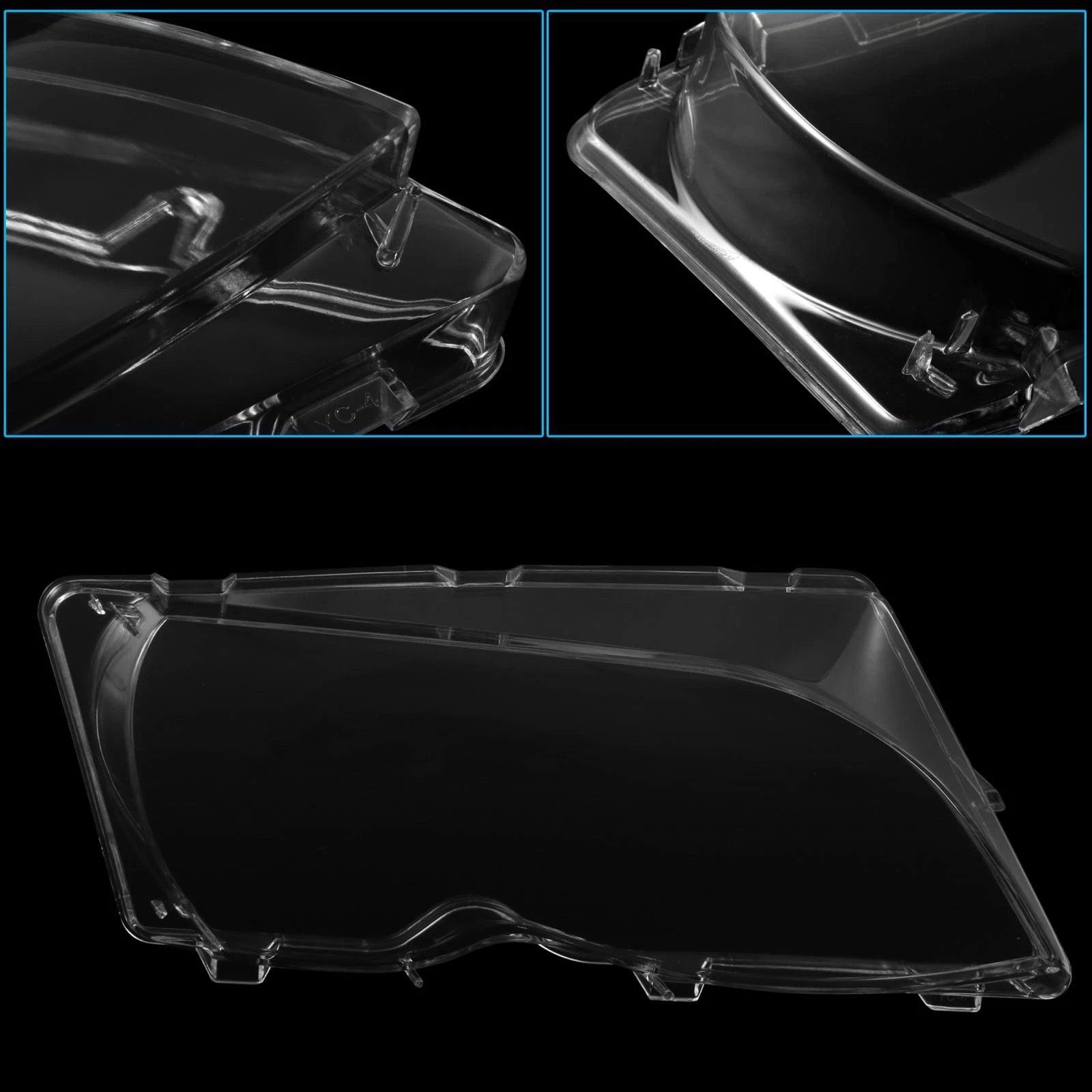 1 Pair Headlight Lens Cover for BMW E46 (1998–2006) 63126924045