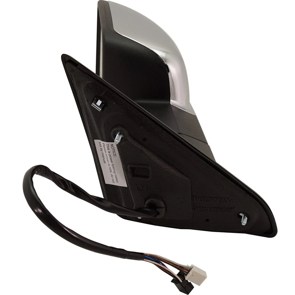Power Mirror for Ram 1500 (2014–2018) Left Power Folding Chrome Signal Light