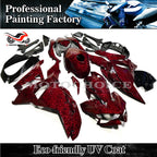 Red Forged Carbon Fiber Body Fairing Kit for Kawasaki Ninja 500 (2024–2026)