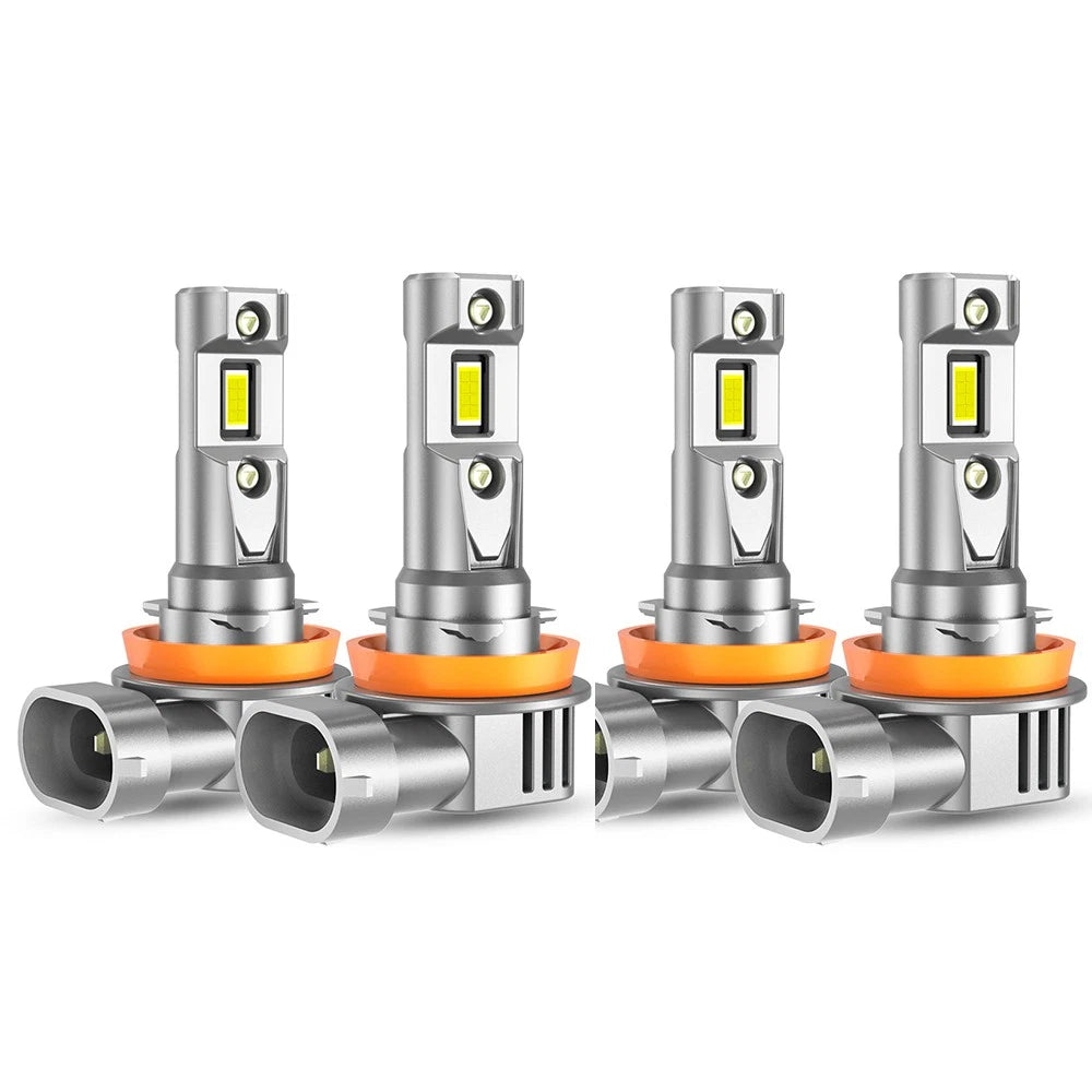 Set of 2 H11 H9 H8 LED Headlight Bulbs for Chevy Impala Malibu (2006–2013)