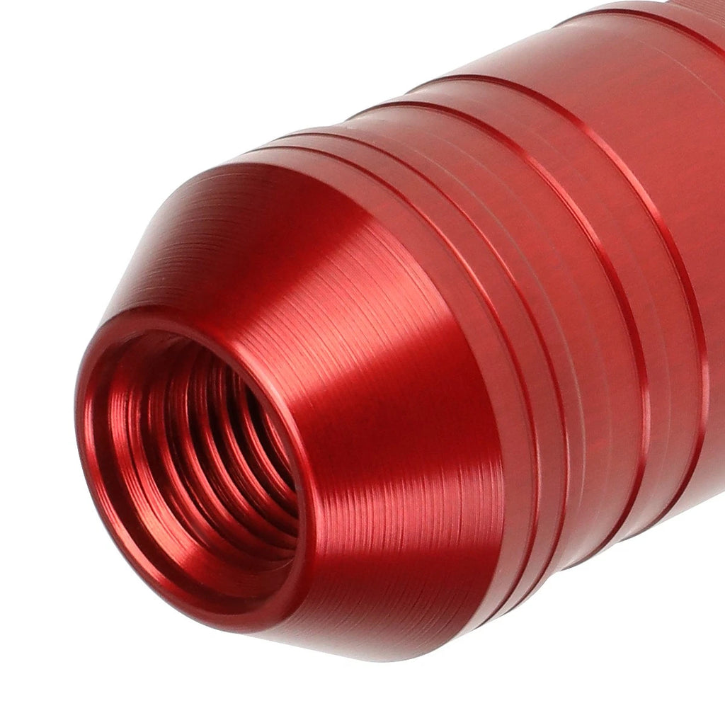 20Pcs J2 7075 Forged Aluminum M12x1.25 Open-End Lug Nut Kit w/ Adapter Red