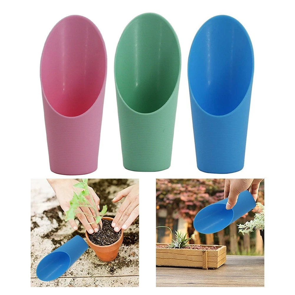 Set of 4 Indoor Potting Garden Tools - Plastic Shovels