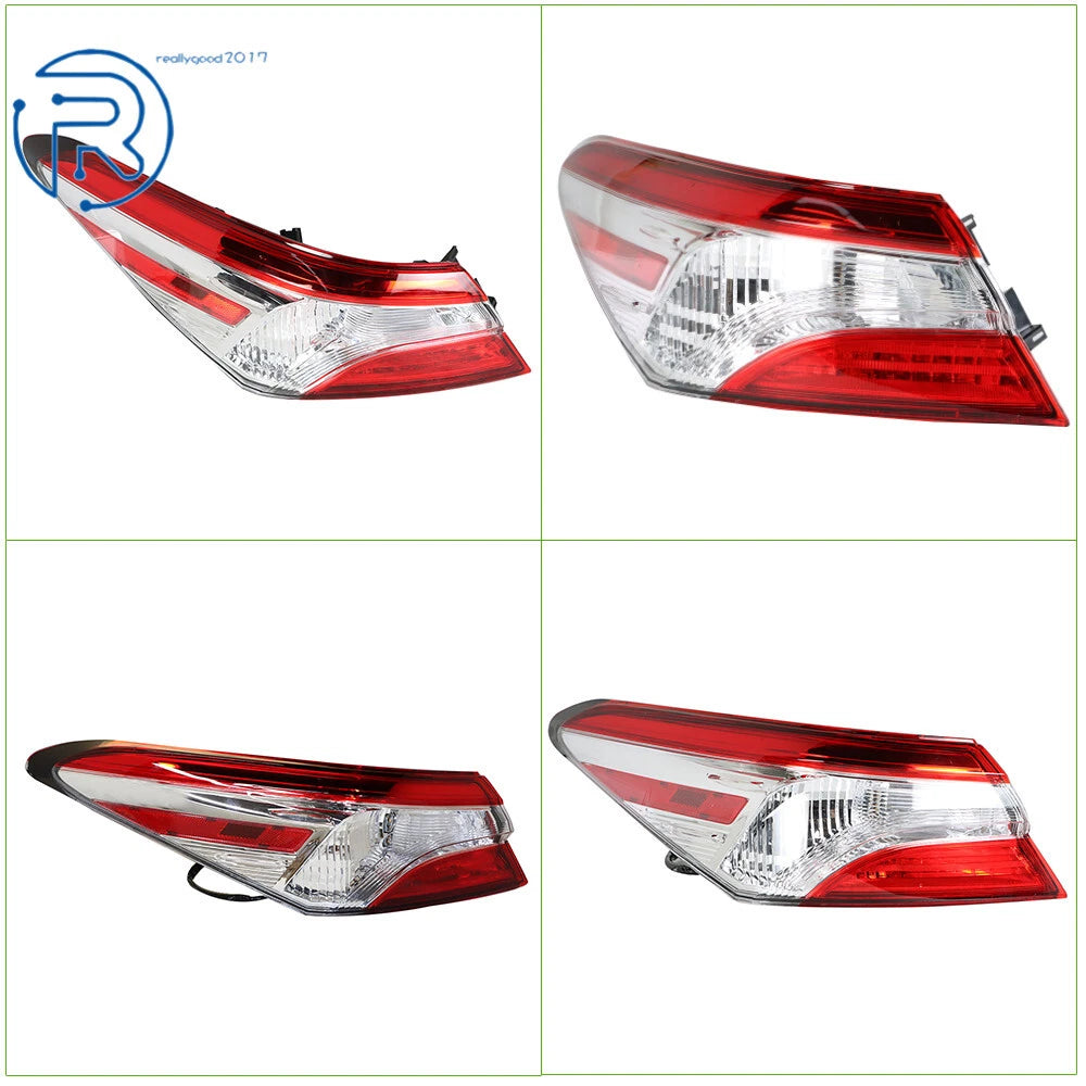 Rear Driver Side Tail Light for Toyota Camry (2018-2020) Clear Halogen