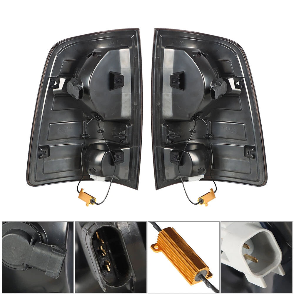 Set of 2 Black Tail Lights for Dodge Ram 1500 2009–2018, Ram 2500/3500 2010–2018