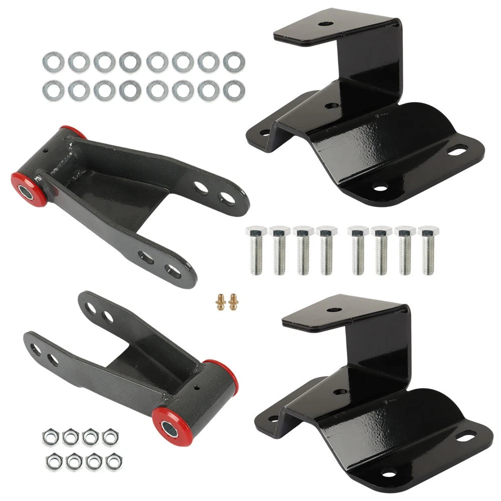 4" Drop Kit Leveling Lowering Shackles for Ford F100 2WD (1973-1996)