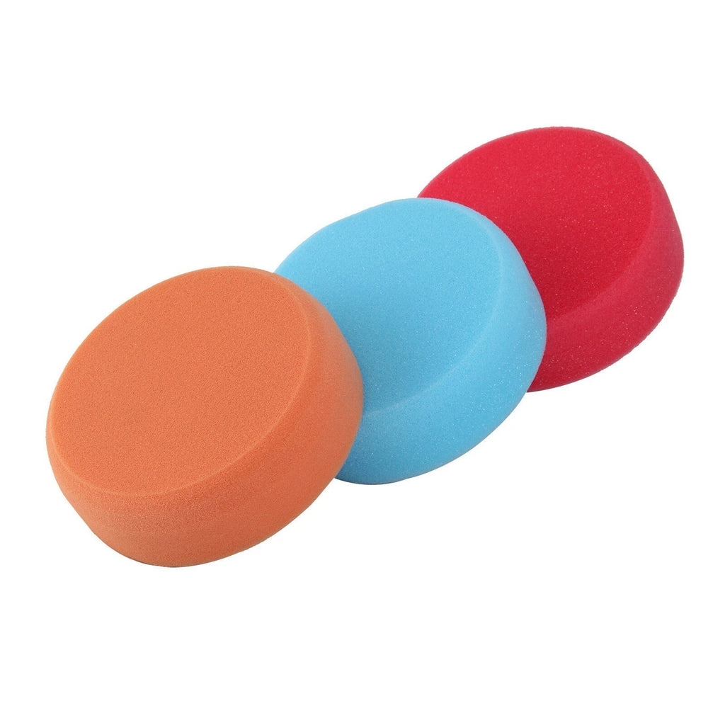 Set of 3 Polishing Sponge Pads for Car and Boat (150mm)