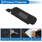 Sun Visor Cover Set for Ford Mustang (Left & Right) Carbon Fiber Black