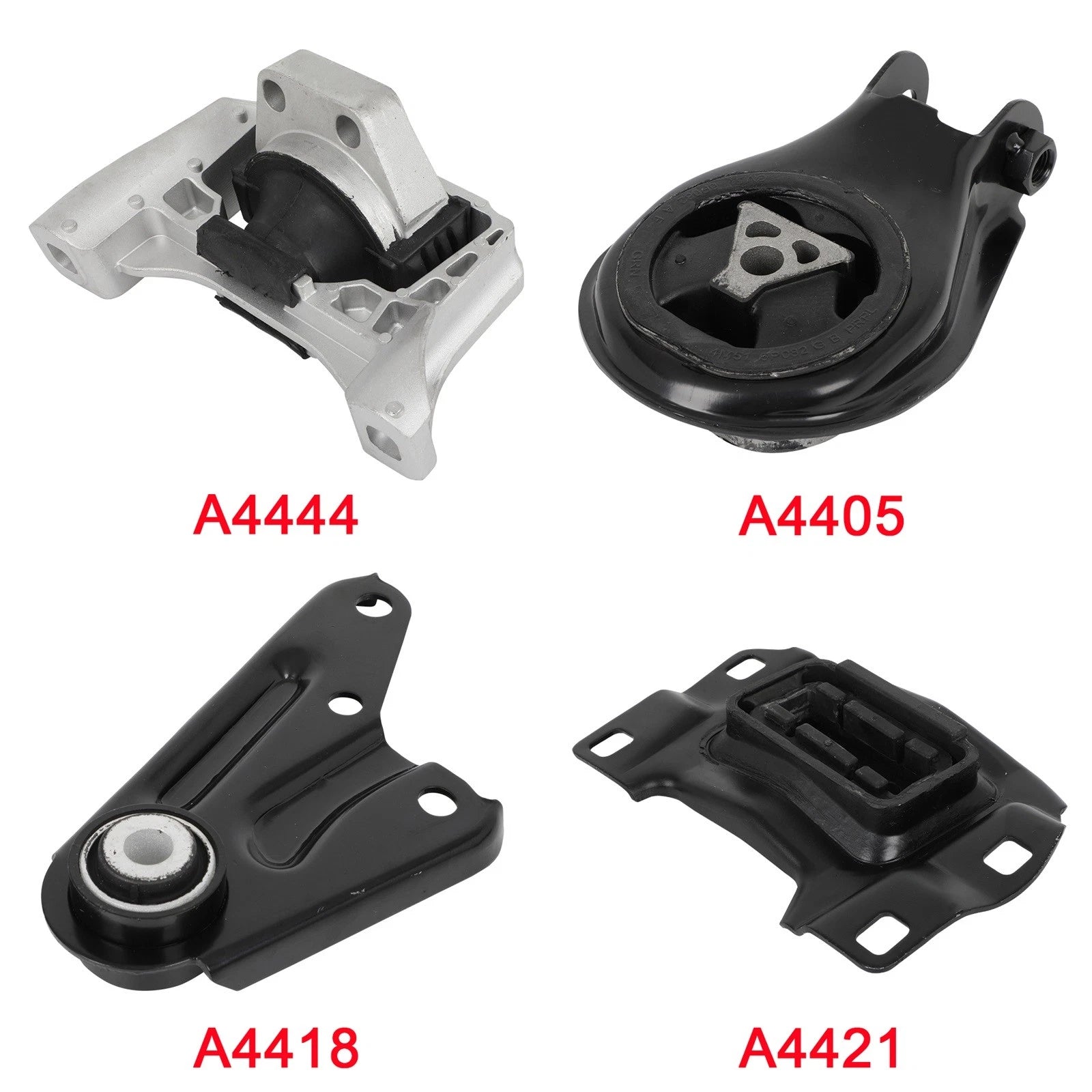 Set of 4 Engine Motor Mounts for Mazda 3 (2010–2013) 2.5L L4