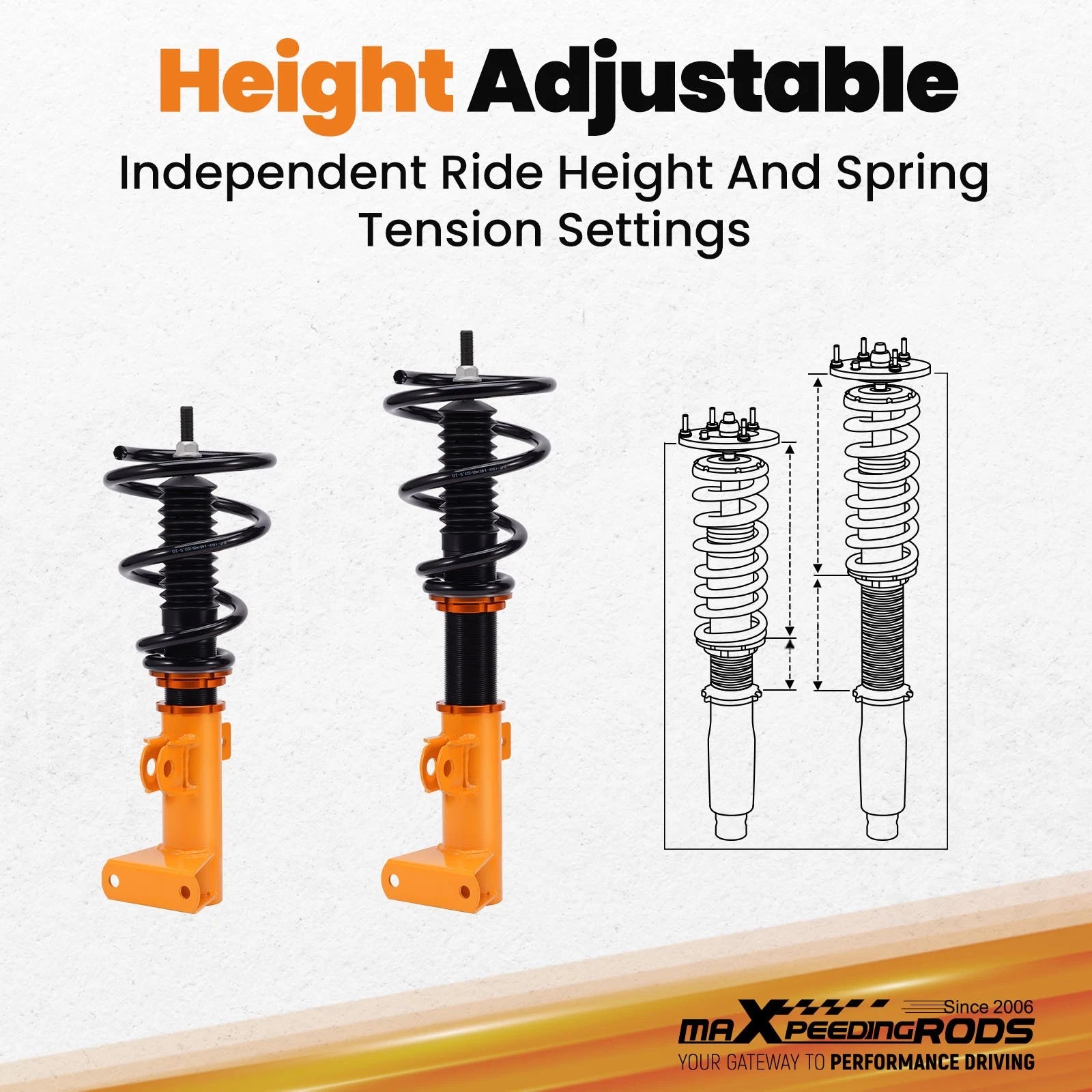 Coilovers Kit for Mercedes-Benz C-Class (W203) RWD (2001-2007)