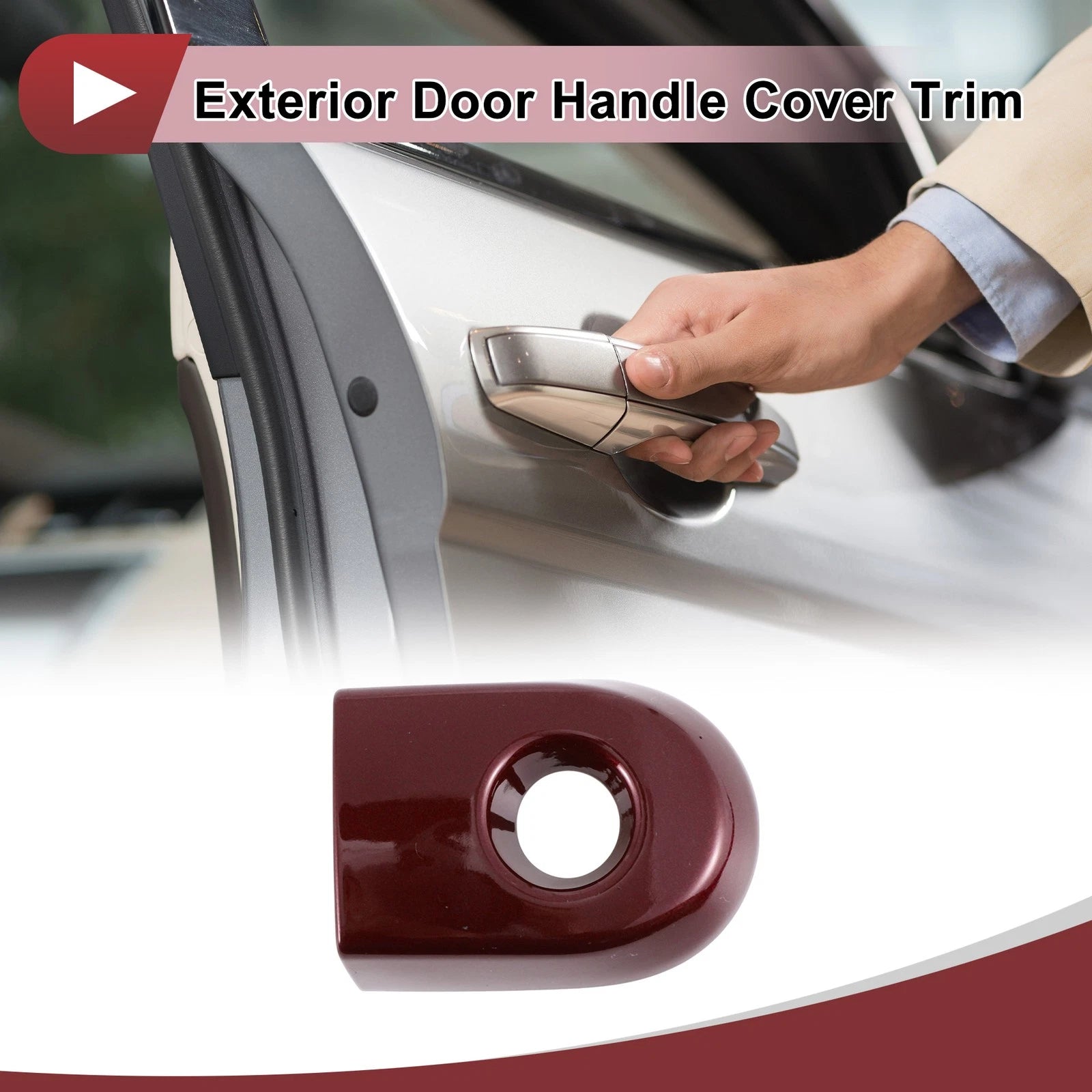 Exterior Door Handle Cover Trim No. 80644EL11A for Nissan Versa (2007–2012) Red