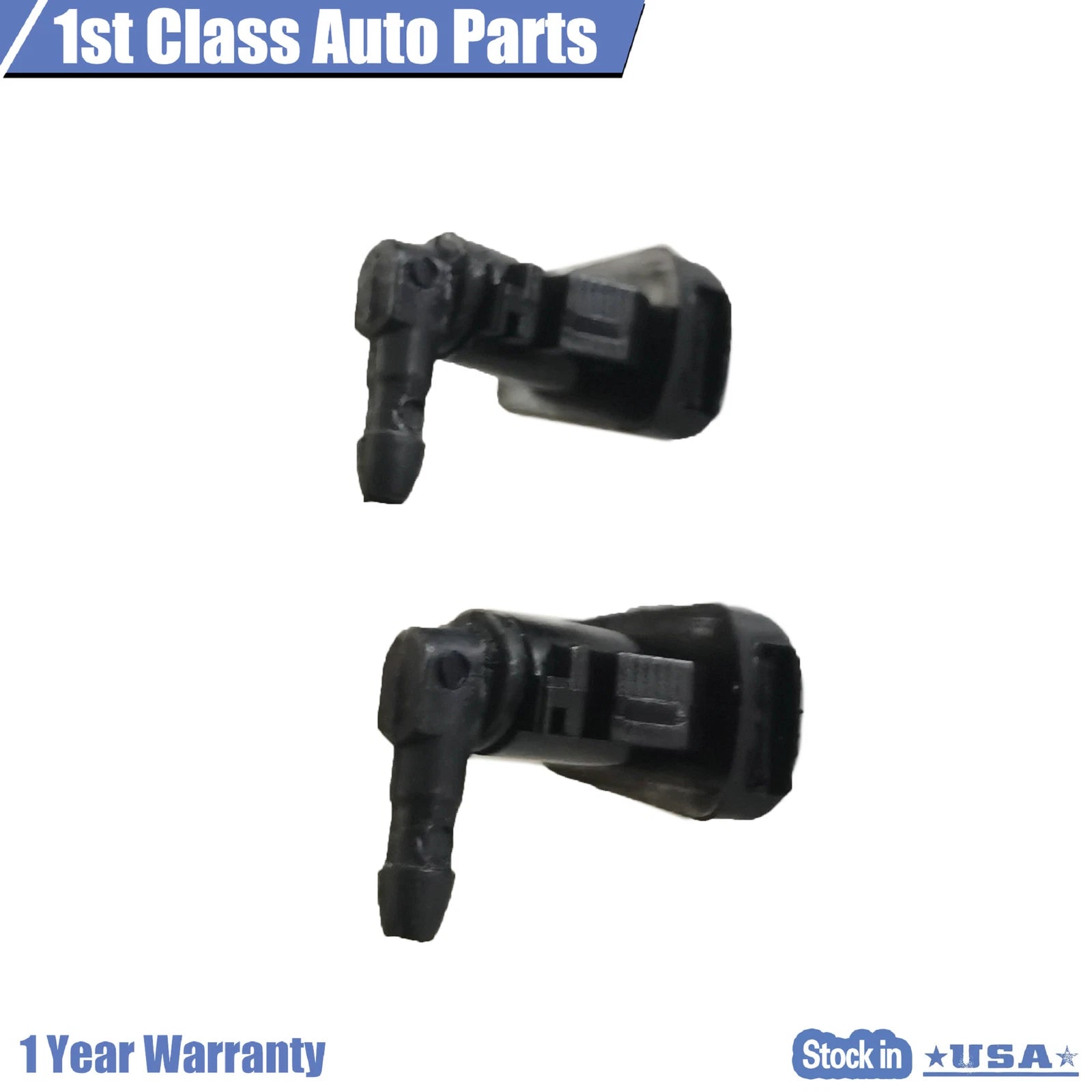 Set of 2 Windshield Wiper Jet Nozzles for Ford Fusion Milan MKZ (2008–2012)