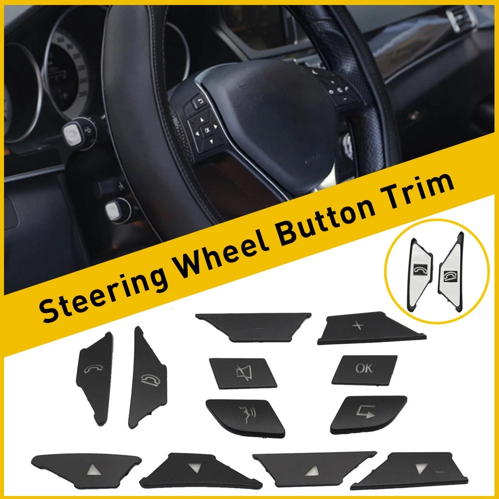 Steering Wheel Button Trim for Mercedes Benz E C G Class (2012–2016)