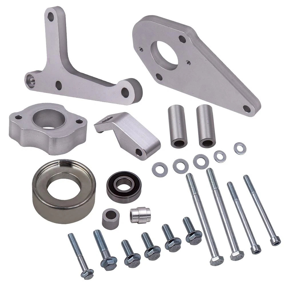 Low Mount Alternator Power Steering Pump Brackets for LS1 LSX LS6 (2000–2006)