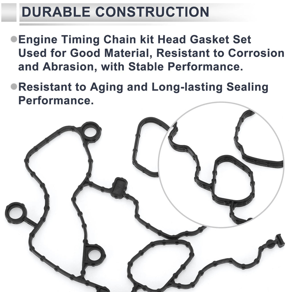 Set of 1 Timing Cover Gasket No. 68228480AA for Chrysler Dodge 3.6L V6