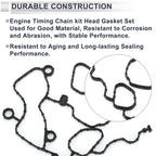 Set of 1 Timing Cover Gasket No. 68228480AA for Chrysler Dodge 3.6L V6