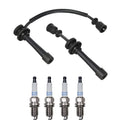 Denso Wire Set & 4 Platinum TT Spark Plugs for Kia Sportage (1995–2002)