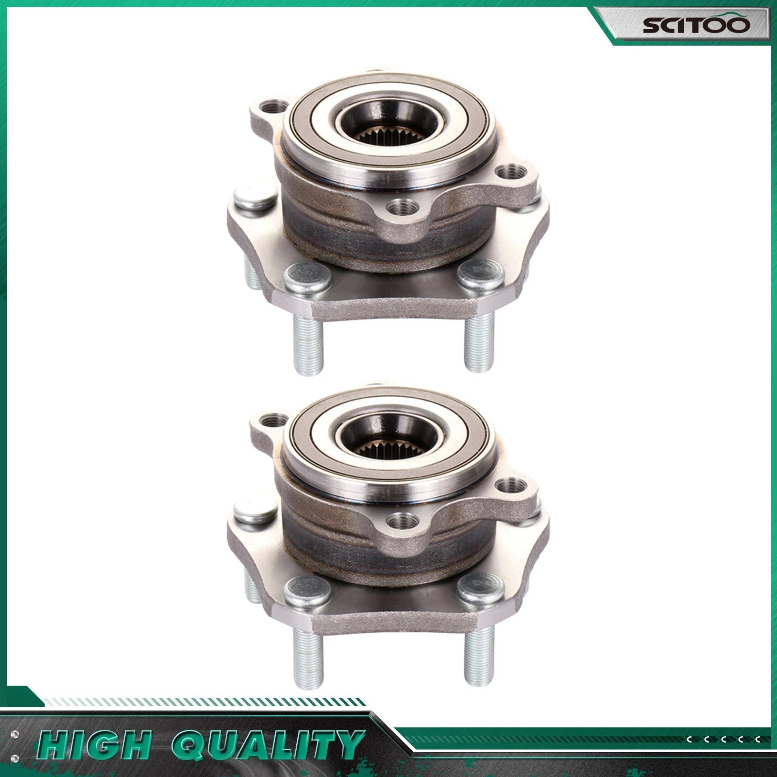 Pair Wheel Bearings Hub for Nissan Rogue (2014–2023)