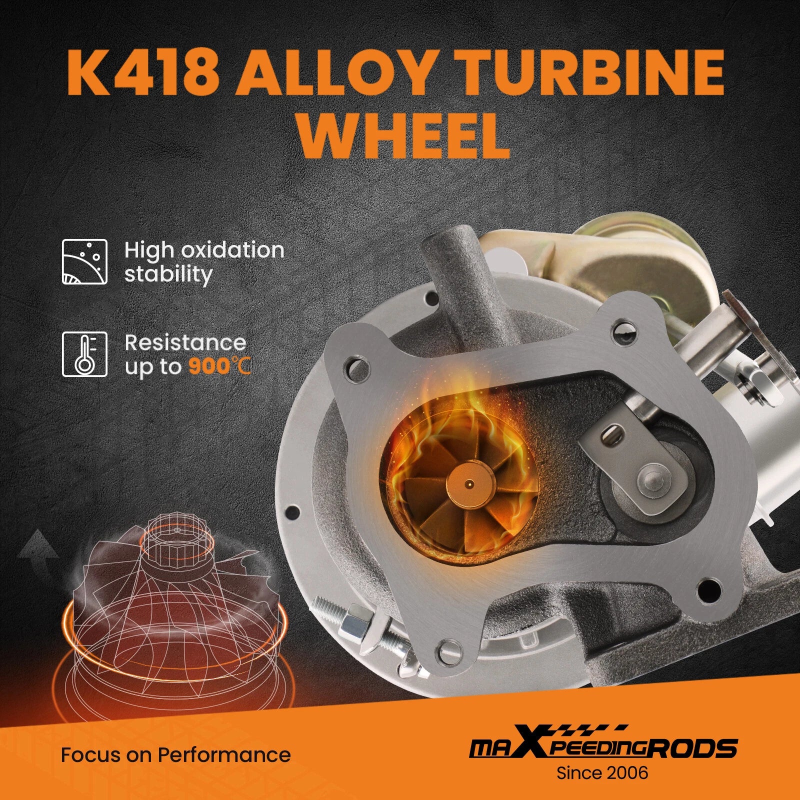 Turbocharger for Mazda B2500 (1997-2006)