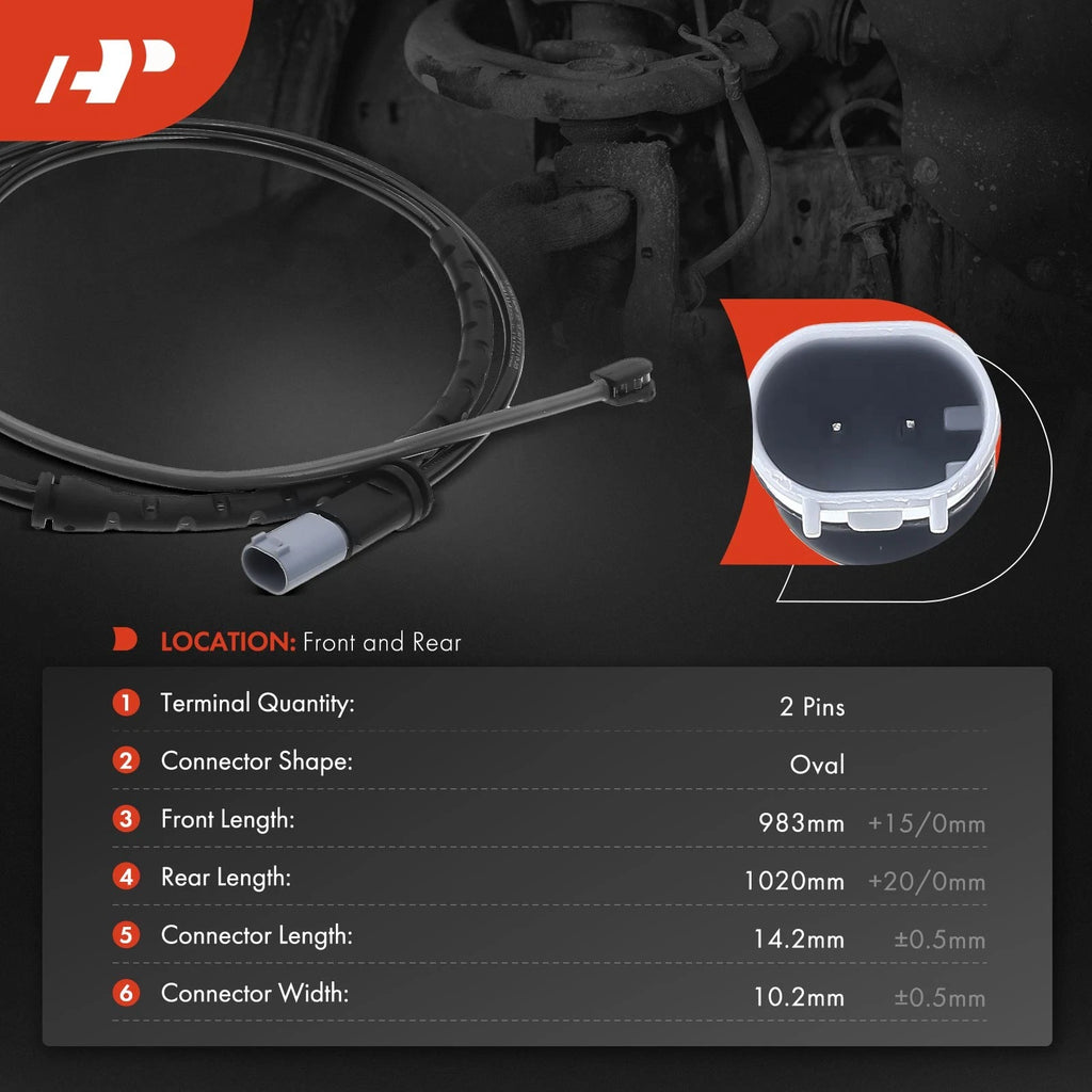 2X Disc Brake Pad Wear Sensor for BMW X5 (2011-2019)
