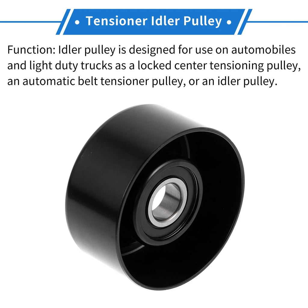 Drive Belt Idler Pulley for Acura TSX, Honda (2004-2014) - 1 x Pulley
