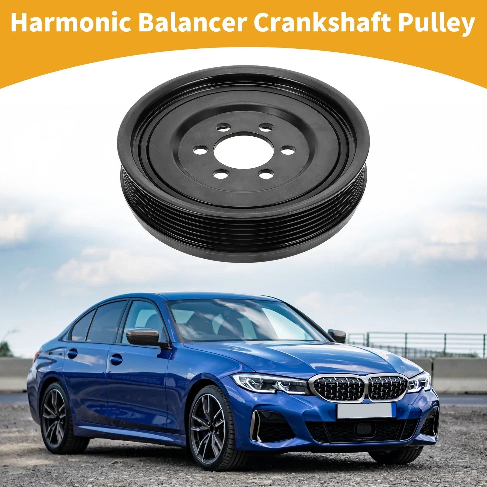 Harmonic Balancer Crankshaft Pulley for BMW 528i (2012-2016)