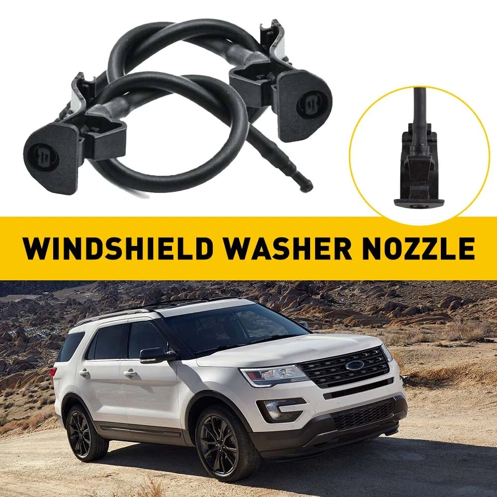 2X Windshield Wiper Washer Nozzle for Ford Mustang (2010–2014)
