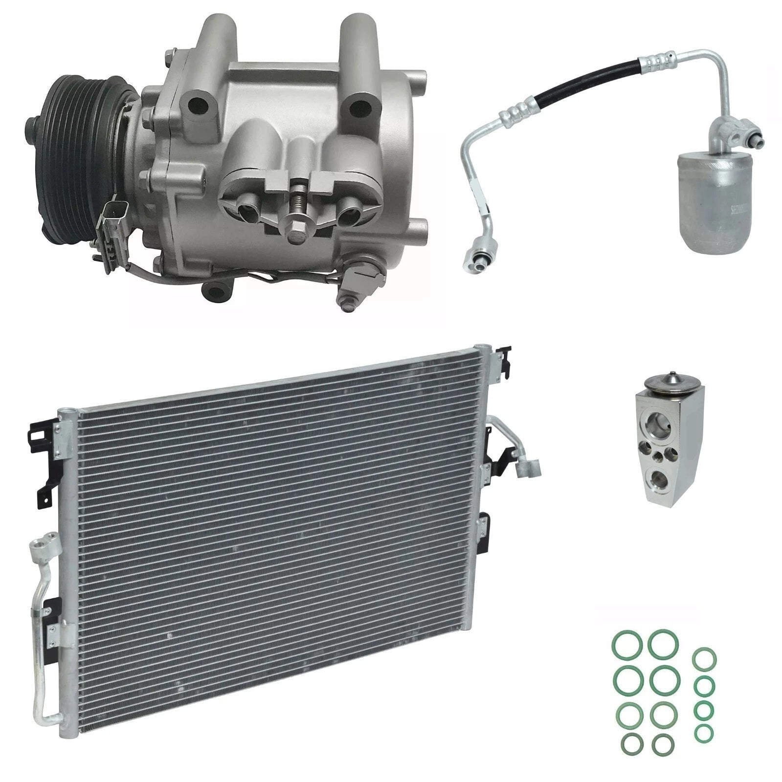 AC Compressor Kit with Condenser for Saturn Vue 3.5L V6 (2007–2009)
