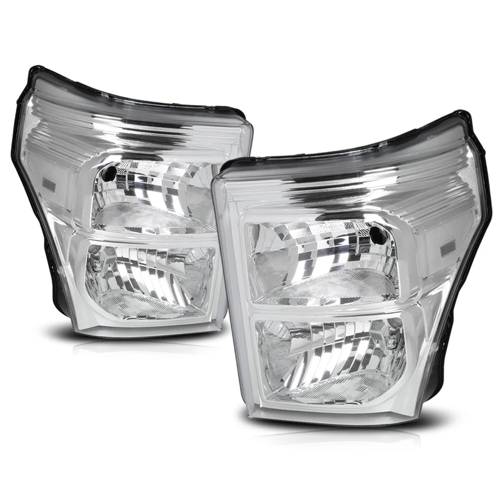 Headlight/Lamp Replacement for Ford Super Duty (2011–2016) Chrome Housing