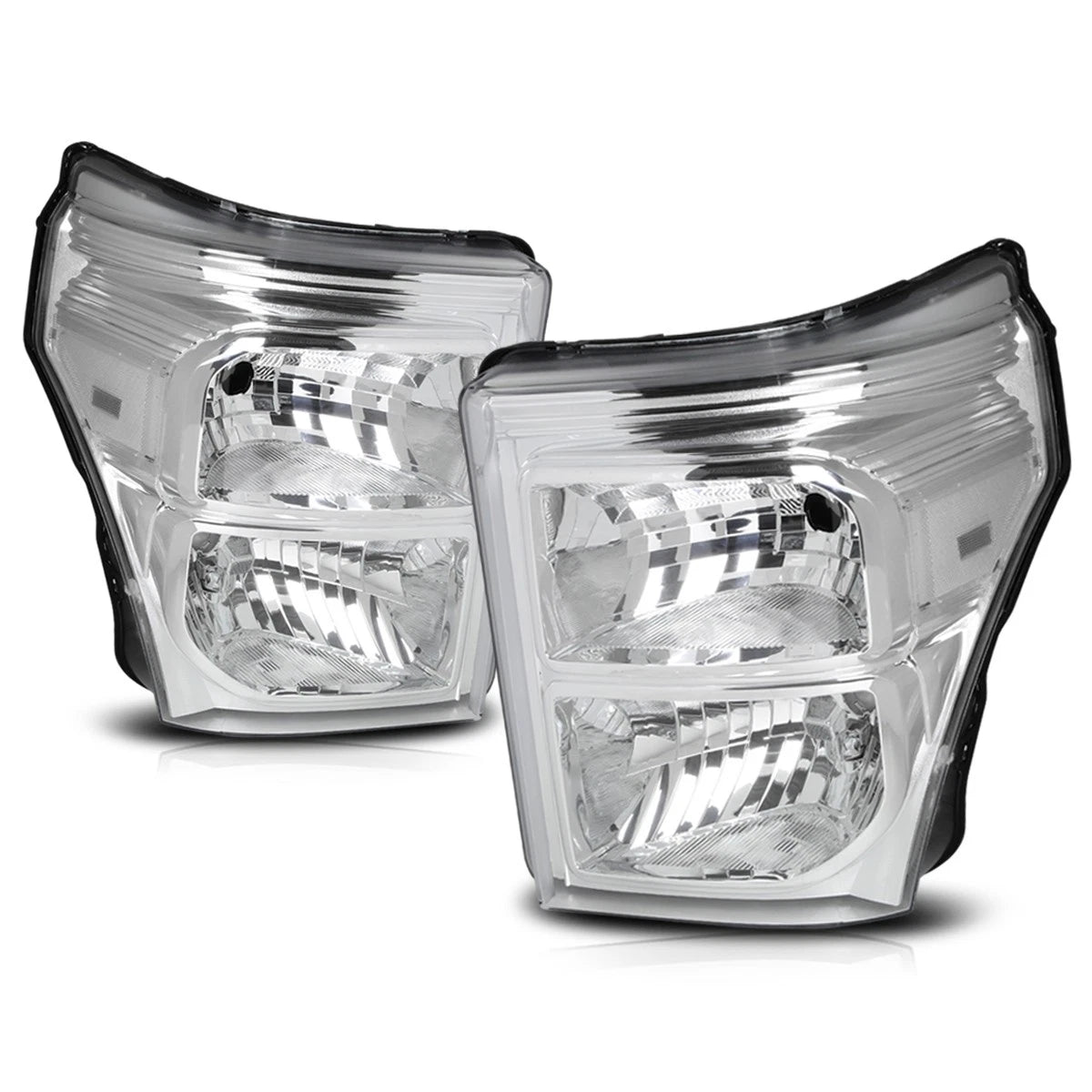 Headlight/Lamp Replacement for Ford Super Duty (2011–2016) Chrome Housing